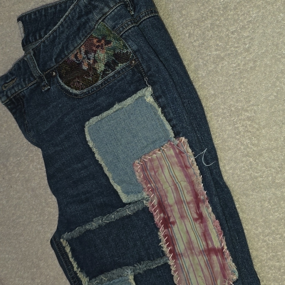 Free People Patchwork Skinny Jeans - Picture 11 of 12